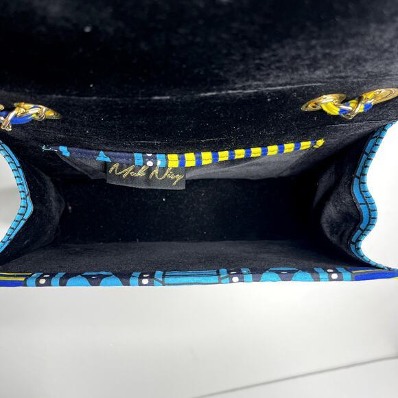 Mak Nisy Nigeria Womens Chain Crossbody Shoulder Bag Multi Velvet Lining - Picture 7 of 10